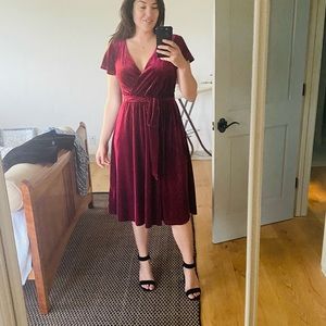 ModCloth Ribbed Velvet Dress